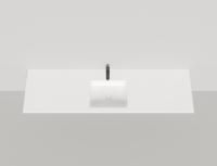 Раковина столешница Salini ONDA PLUS, белый, 1402203MN