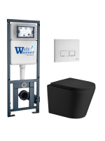 Комплект инсталляции с унитазом Weltwasser MARBERG 410 + SALZBACH 043 MT-BL + MAR 410 SE GL-WT