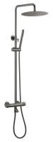 Душевая стойка Boheme Uno 468-T-GM Gun Metall, с термостатом