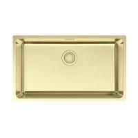 Мойка Paulmark YUNI 76 UNI YU76-LG 760х440х200 мм, нержавеющая сталь, светлое золото