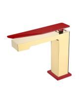 Смеситель для умывальника Boheme Q 141-GR-Q2 Gold Red