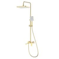 Душевая система Splenka S01.24.03, сатин золотой