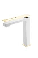 Смеситель для умывальника Boheme Q 142-WG White Gold