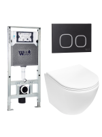 Комплект инсталляции с унитазом Weltwasser AMBERG 506 ST + MERZBACH 043 MT-WT + AMBERG RD-BL