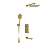 A71208 Встраиваемый комлплект для ванны WasserKRAFT с верхней душевой насадкой, лейкой и изливом