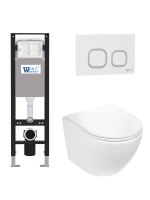 Комплект инсталляции с унитазом Weltwasser AMBERG 350 + MERZBACH 043 GL-WT + AMBERG RD-WT