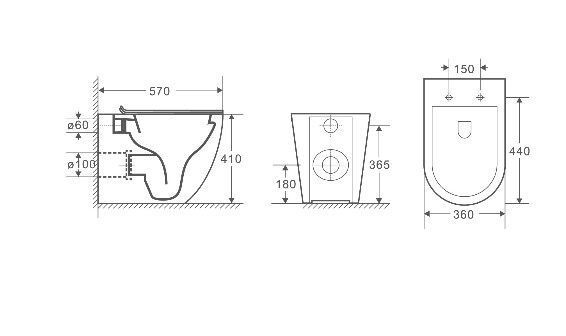 Комплект инсталляции с унитазом Weltwasser AMBERG 404 + MERZBACH 002 GL-WT + AMBERG RD-WT