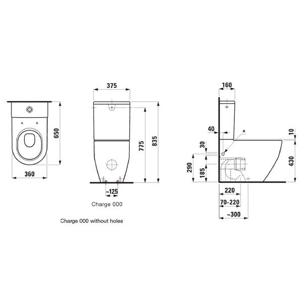 Чаша напольного унитаза Laufen PRO 8259520000001