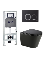 Комплект инсталляции с унитазом Weltwasser AMBERG 506 ST + SALZBACH 043 GL-BL + AMBERG RD-BL