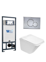 Унитаз с инсталляцией WeltWasser MARBERG 507 + ROTBACH 004 GL-WT + MAR 507 RD