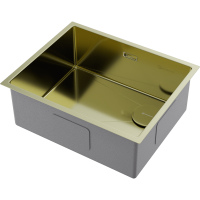 Кухонная мойка Omoikiri Taki 54-U/IF Side SF-LG нерж. сталь/светлое золото 4997092