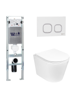 Комплект инсталляции с унитазом Weltwasser AMBERG 350 ST + SALZBACH 043 GL-WT + AMBERG RD-WT