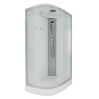 Душевая кабина Niagara Eco E120/80/13R/MT (120х80х215) низкий поддон(13см),стекло матовое,3 места