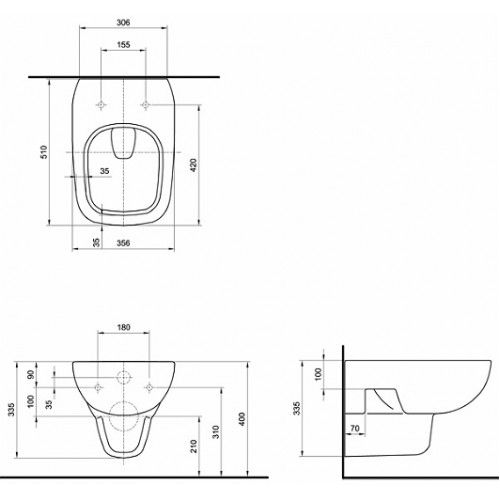 Унитаз подвесной Kolo Modo Rimfree L33120900 с покрытием Reflex