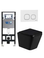 Комплект инсталляции с унитазом Weltwasser AMBERG 506 + GELBACH 043 GL-BL + AMBERG RD-WT