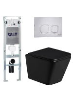 Комплект инсталляции с унитазом Weltwasser AMBERG 350 ST + GELBACH 043 GL-BL + AMBERG RD-MT CR