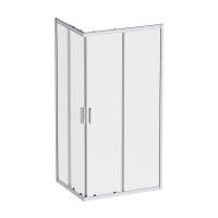 W90G-403-100280-MT Gem Душевое ограждение AM.PM прямоугольн.,раздвиж.двери 100x80 хром мат.,стекло прозрачное
