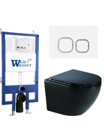Комплект инсталляции с унитазом Weltwasser BAMBERG 545 + MERZBACH 041 XL MT-BL + BAMBERG WT