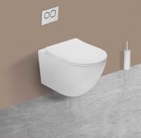 Унитаз подвесной Vincea Globo VT1-14ST Tornado, цвет белый, ультратонкое сиденье soft-close