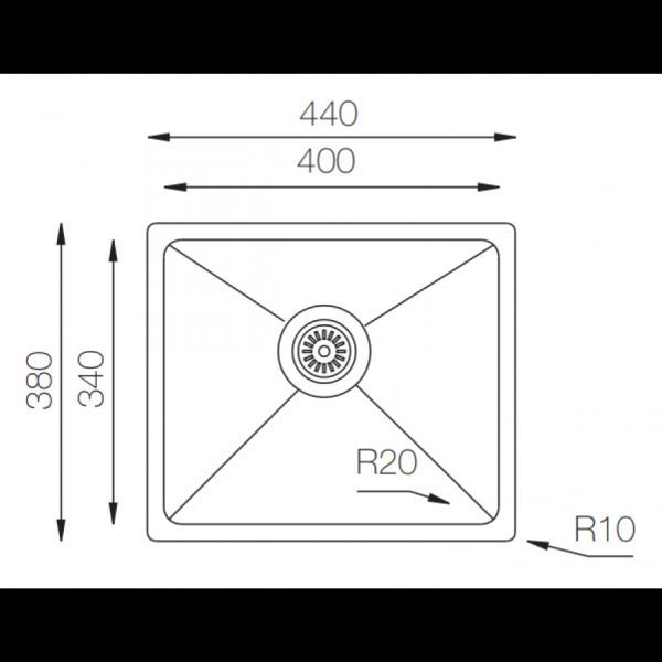 Кухонная мойка ZorG ZRE 4438