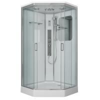 Душевая кабина Niagara Premium NG-6001-01GD (90х90х220) низкий поддон(16 см),стекло прозрачное,4 места