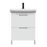 Тумба под умывальник Belux Мадейра напольная 55-02, Белый глянцевый