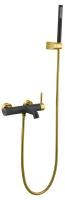 Смеситель для ванны с душем Boheme Uno 463-BG black gold