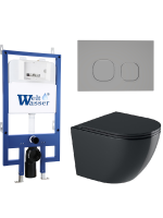 Комплект инсталляции с унитазом Weltwasser BAMBERG 545 + MERZBACH 043 GL-BL + BAMBERG CR