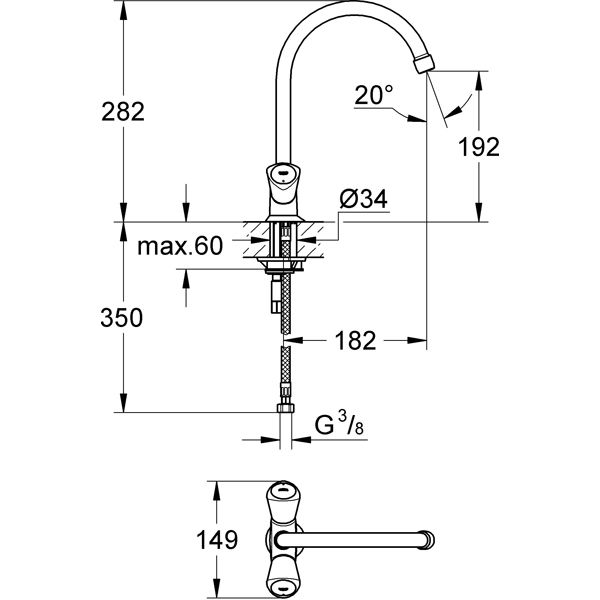 Смеситель для мойки Grohe Costa L 31819001