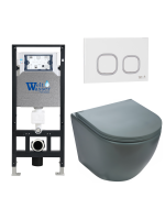 Комплект инсталляции с унитазом Weltwasser AMBERG 506 + MERZBACH 041 MT-GR + AMBERG RD-WT