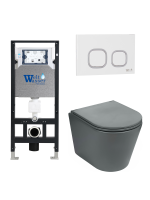 Комплект инсталляции с унитазом Weltwasser AMBERG 506 + SALZBACH 043 MT-GR + AMBERG RD-WT