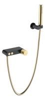 Смеситель для ванны с душем Boheme Stick 123-BG.2 black touch gold