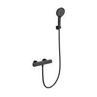 Смеситель для душа с термостатом WONZON & WOGHAND, Черный матовый (WW-B2016-A-MB)