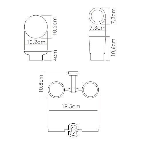 Держатель стакана и мыльницы WasserKRAFT K-28126