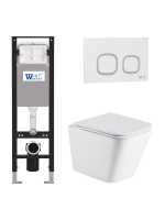Комплект инсталляции с унитазом Weltwasser AMBERG 350 + GELBACH 043 MT-WT + AMBERG RD-WT