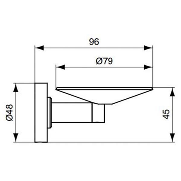 Мыльница Ideal Standard IOM хром