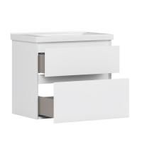 Тумба под умывальник Belux Киото подвесная 70, белый глянцевый