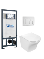 Комплект инсталляции с унитазом Weltwasser MARBERG 507 + ODENBACH 004 GL-WT + MAR 507 SE GL-WT