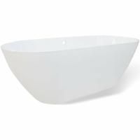 Ванна из литьевого мрамора Taliente Nemi NE16075 160х75 отдельностоящая овальная
