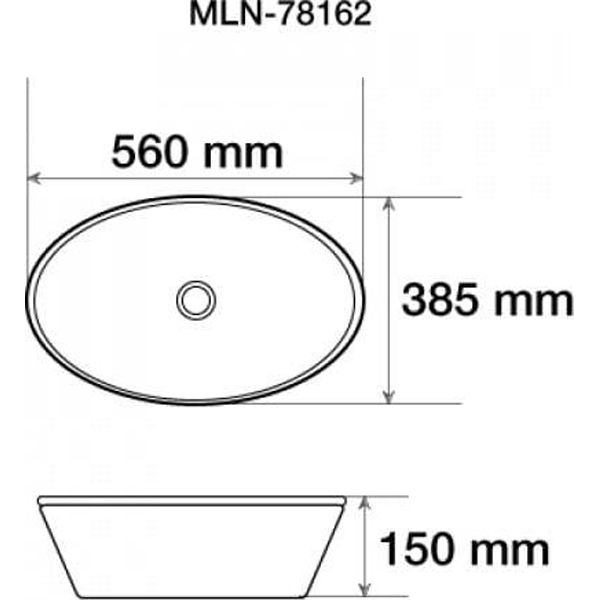 Раковина MELANA MLN-78162