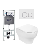 Унитаз с инсталляцией WeltWasser AMBERG 506 ST + ERLENBACH 004 GL-WT + AMBERG RD-WT