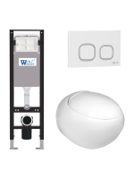 Комплект инсталляции с унитазом Weltwasser AMBERG 350 + JECKENBACH 004 GL-WT + AMBERG RD-WT