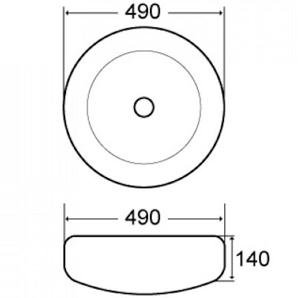 Раковина MELANA MLN-7031A