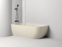 Ванна пристенная угловая Salini SOFIA CORNER L 170x85, S-Stone, матовый белый 102525M