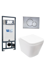 Комплект инсталляции с унитазом Weltwasser MARBERG 507 + GELBACH 043 MT-WT + MAR 507 RD CR