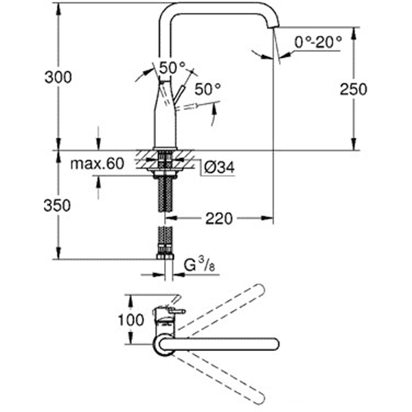 Смеситель для мойки Grohe Essence 30269AL0