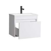 Тумба под умывальник Belux Мадрид 50-01 подвесная, белый глянцевый