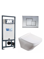 Комплект инсталляции с унитазом Weltwasser MARBERG 507 + HOFBACH 041 GL-WT + MAR 507 SE