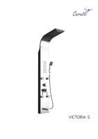 Панель VICTORIA S душевая из нержавеющей стали с форсунками Ceruttispa CT9976