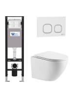 Комплект инсталляции с унитазом Weltwasser AMBERG 350 + MERZBACH 041 XL GL-WT + AMBERG RD-WT